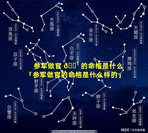 参军做官 🌹 的命格是什么「参军做官的命格是什么样的」